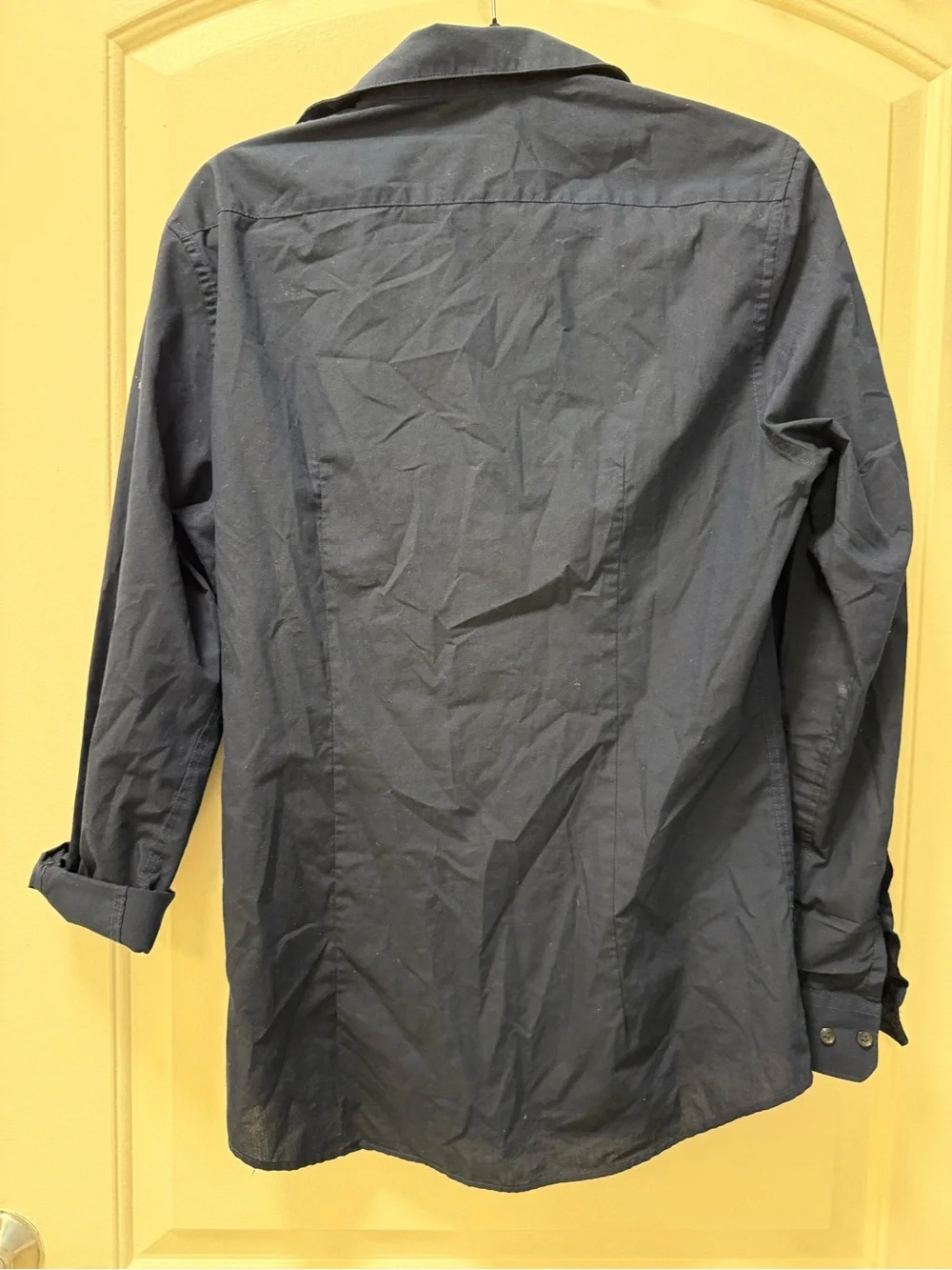 H&M Men's Dark Navy Button-Up Shirt Jacket